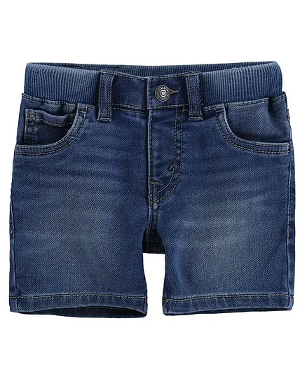 Levi's Knit Denim Pull-On Shorts - Blue