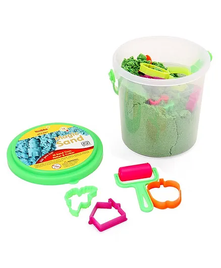 Youreka Magic Flow Sand with Moulds Green - 500 gm
