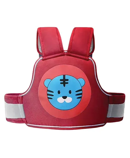 Polka Tots Baby Safety Travel Belt, Two Wheeler Baby Carrier for Kids (Cat)