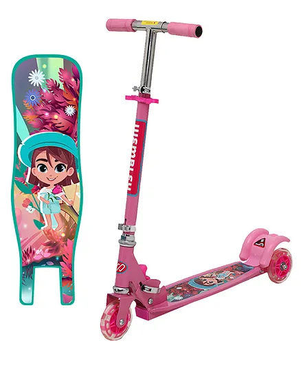Wembley Toys 2 Wheels Kick Scooter with Adjustable Height - Pink