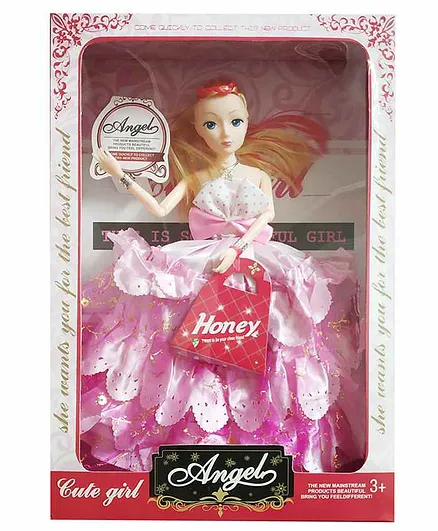 Yunicorn Max Gorgeous Pink Bendable Doll - Height 36 cm