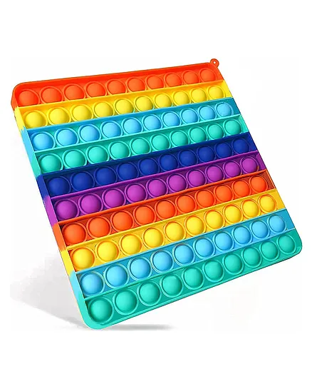 Opina Different Shape Pop Bubble Stress Relieving Silicone Pop It Fidget Toy - Multicolour