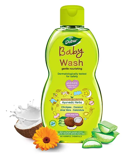 Dabur 100% Soap Free Baby Wash - 200 ml