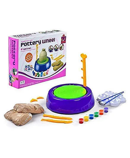 Niyamat Art Craft Pot Making Machine Game Toy - Multicolor