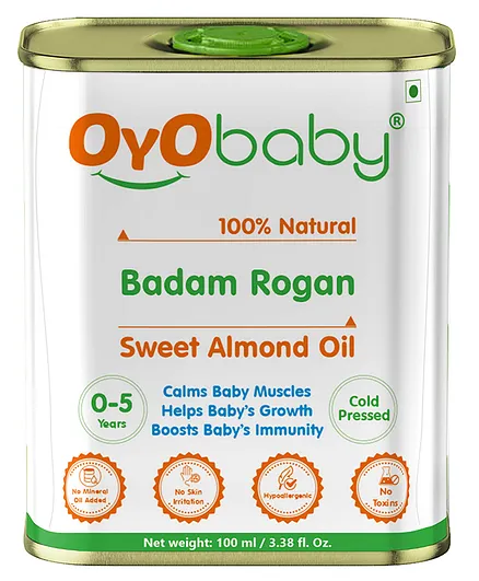 Oyo Baby Badam Rogan Sweet Almond Oil - 100 ml
