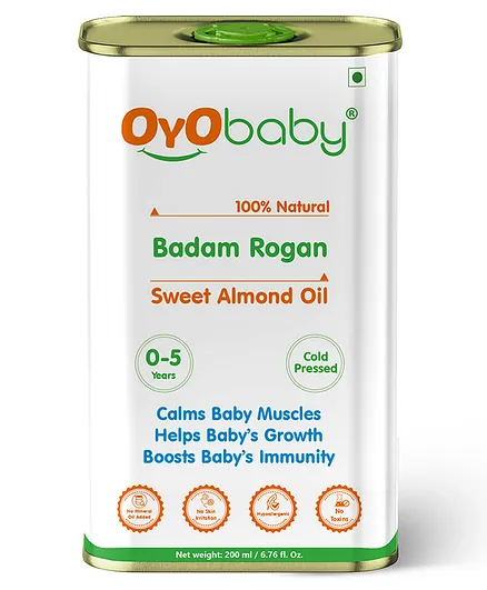 Oyo Baby Badam Rogan Sweet Almond Oil - 200 ml