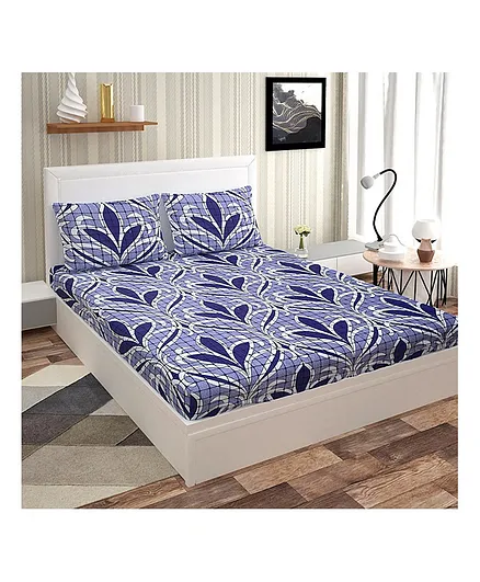 Skap Double Bedsheet With 2 Pillow Covers Geometric Print - Multicolor