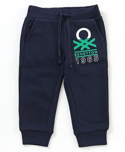 UCB Full Length Trousers Logo Print - Deep Navy