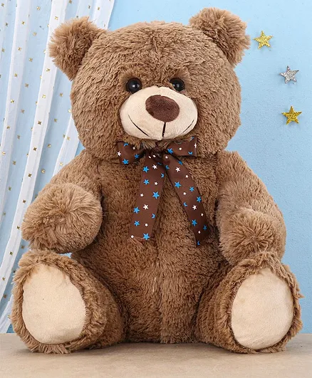Chun Mun Teddy Bear With Bow Tie Brown - Height 40 cm