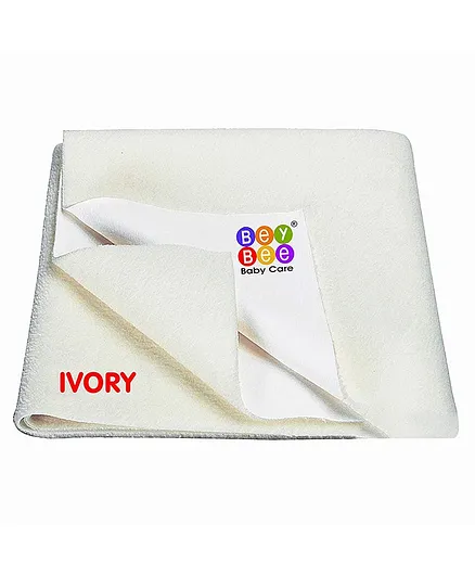 Bey Bee Waterproof Bed Protector Small Size - Ivory