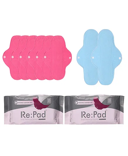 RePad Reusable Sanitary Pads Pack of 2 - 8 Pads 