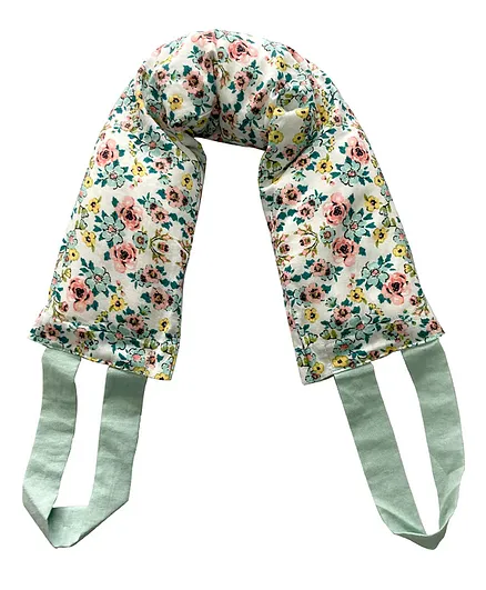 Kanyoga Neck & Shoulder Wrap with Tourmaline Bead Filling Floral Print -  Multicolor