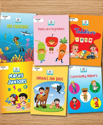 Smart Toddler Set Activity Book Set of 6 - English 