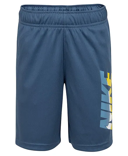 Nike Dri-Fit Brand Name Print Shorts - Blue