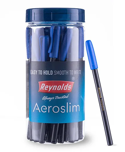 Reynolds Aeroslim Ball Point Pen Pack of 25 - Blue