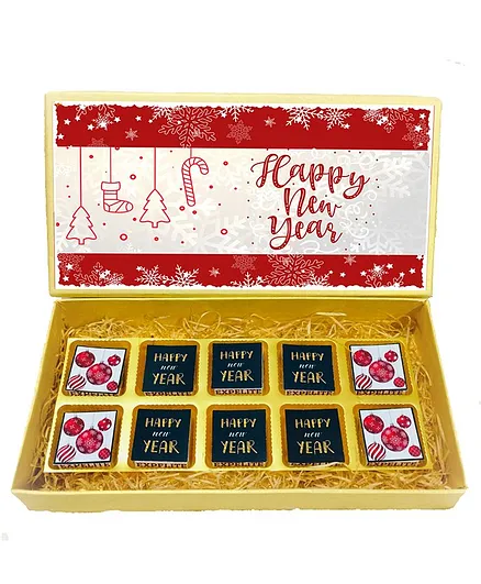 Expelite Happy New Year Chocolate Gift Box - 10 Pieces