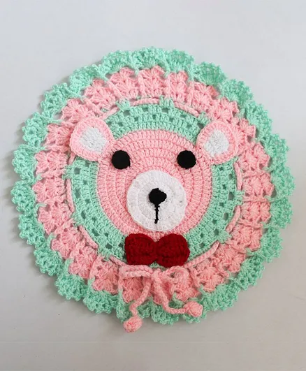 Woonie Handmade Bear Rug - Pink