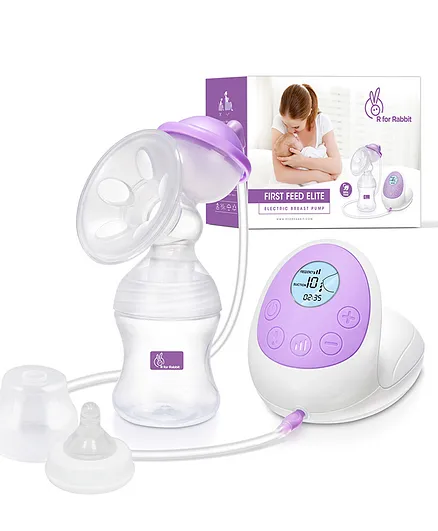 R for Rabbit First Feed Elite Breast Pump - Purple