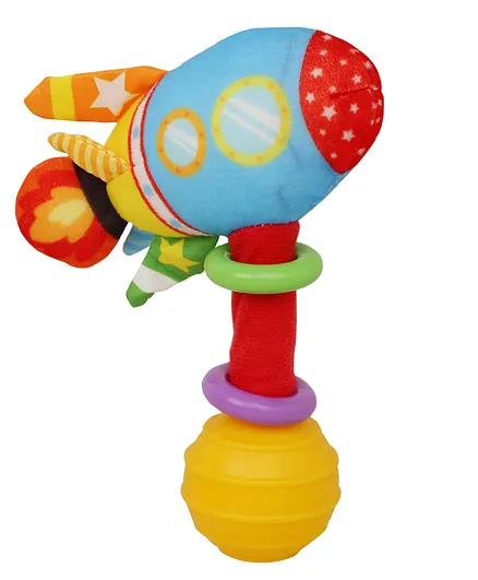 Baby Moo Rocket Handheld Rattle - Multicolor