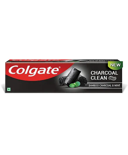Colgate Charcoal Clean Toothpaste Black Gel Paste Bamboo Charcoal and Wintergreen Mint for Clean Mouth - 120 gm