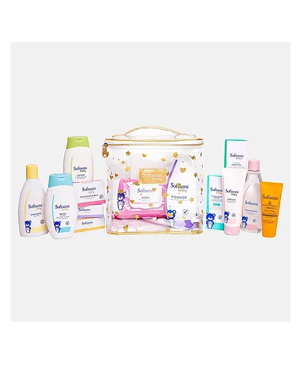 Softsens Baby All In One Bundle With Free Travel Kit - 200 ml each, 100 gm each, 100 gm