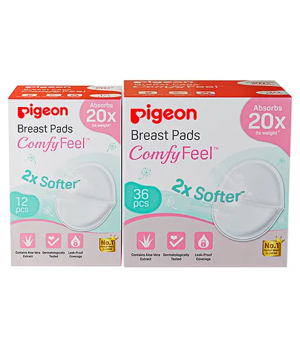 Pigeon Breast Pads Comfy Feel Pack of 2 - 48 Pieces 