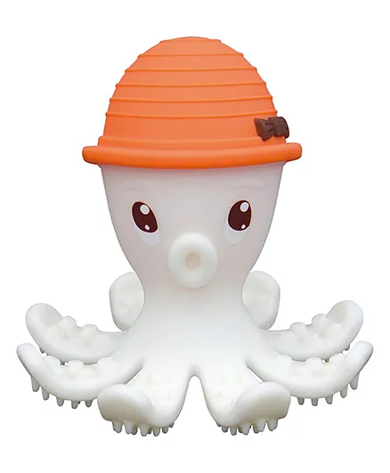 Mombella Octopus Teether Toy - Orange