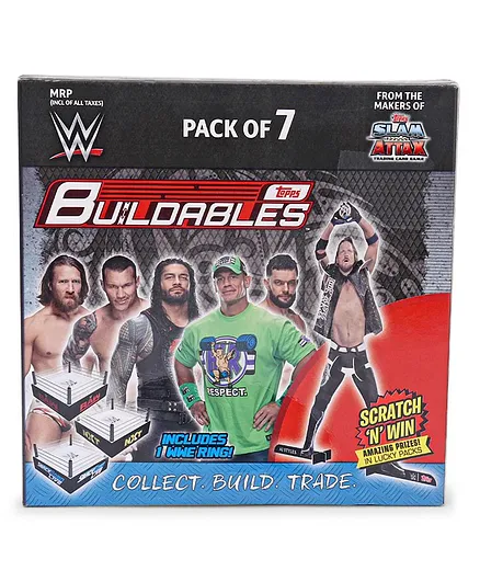 Topps WWE Buildables Pack of 7 - Multicolor