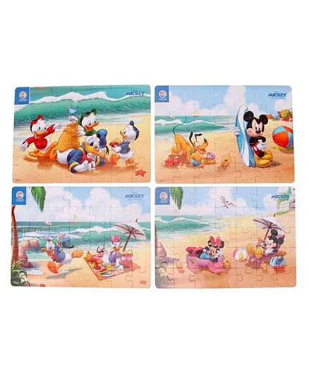 Mickey Mouse and Friends 4 in 1 Jigsaw Puzzle - 140 pieces