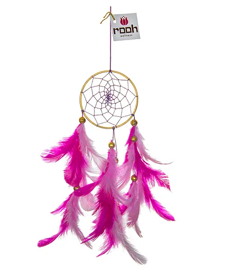 Rooh Dream Catcher Pretty Handmade Hanging For Positivity - Pink
