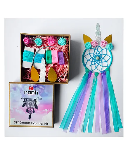 Rooh Dream Catcher Unicorn DIY Handmade Wall Hangings  - Multicolor