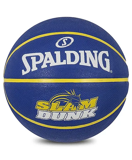 SPALDING Slamdunk Rubber Basketball Size 5 - Blue