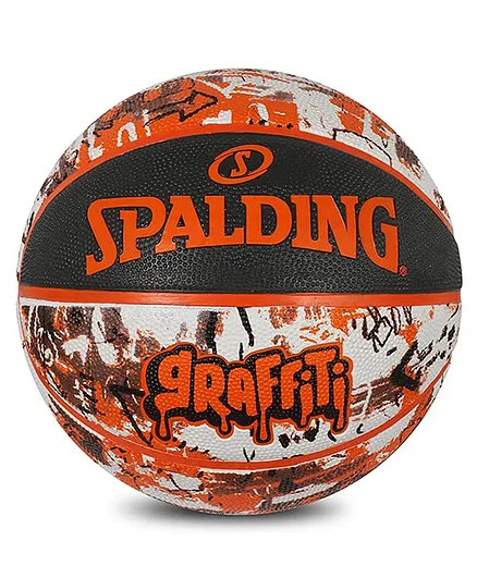 Spalding Graffiti Rubber Basketball Size 7 - Orange