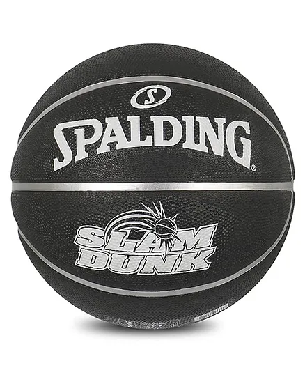 Spalding Slamdunk Rubber Basketball Size 7 - Black
