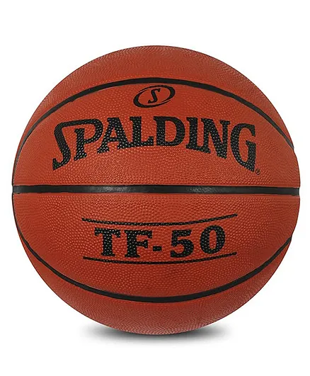 Spalding TF 50 Rubber Basketball Size 5 - Maroon