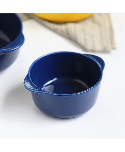 Nestasia 1 Piece Ceramic Baking Bowl Solid Color - Blue