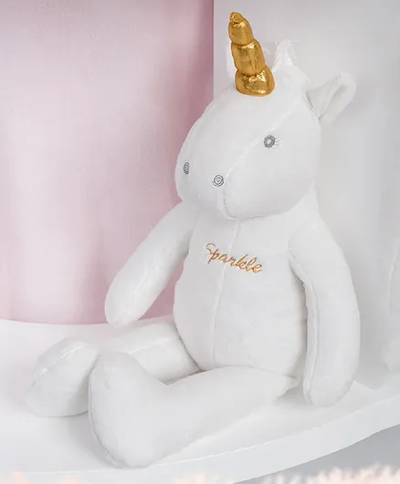Mi Arcus Sparkle Papa Unicorn Soft Toy White - Height 55 cm