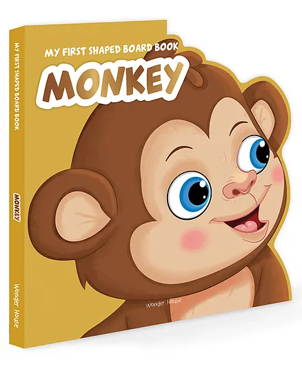 My First Shaped Monkey Board Book - English