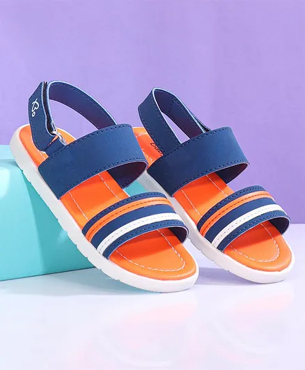 Babyoye Sandals with Velcro Closure - Blue Orange