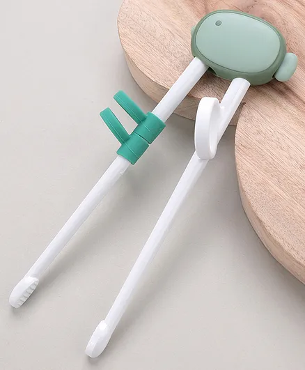 Square Design Chopsticks - Green 