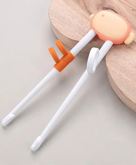 Square Design Chopsticks - Orange 