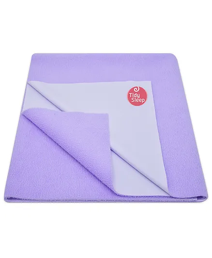 TIDY SLEEP Ultra Absorbent Baby Dry Sheets & Bed Protector Large - Lilac
