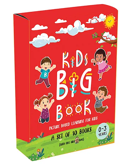 Kids Picture Book For Beginners With A Free School Bag Set of 10 Books  - English