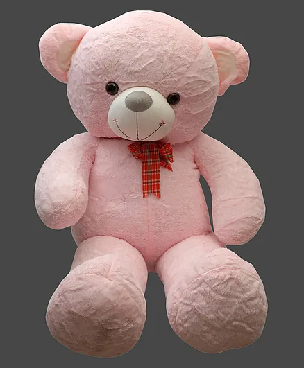 KIDS WONDERS Teddy Bear With Bow Soft Toy Pink - Height 100 cm