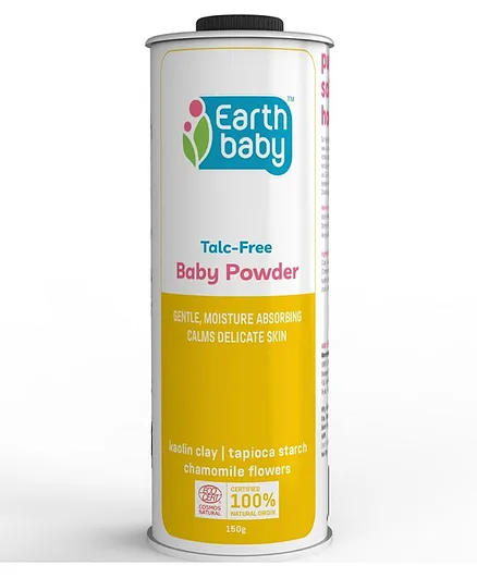 earthBaby Talc Free Baby Powder, Certified 100% Natural origin - 150 gm