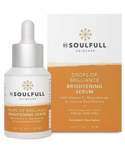 Be Soulfull Drops Of Brilliance Brightening Serum - 30ml