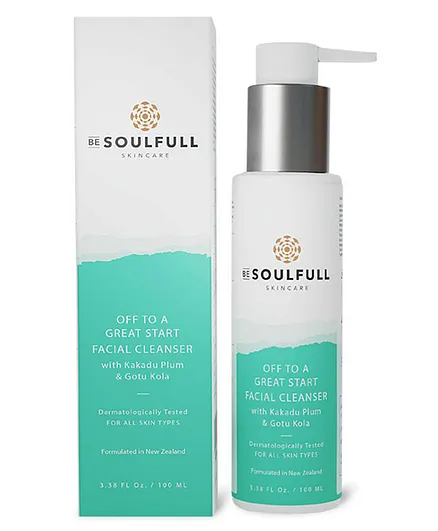 Be Soulfull Off To A Great Start Facial Cleanser With Kakadu Plum & Gotu Kola - 100 ml