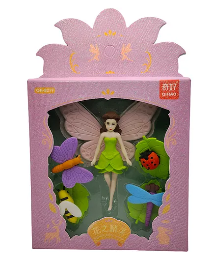 SVE Fairy Flower Erasers Pack of 5 - Multicolour