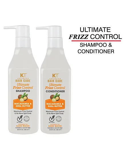 KT Professional Advanced Hair Care Ultimate Frizz Control Shampoo &  Conditioner - 250 ml Each Online in India, Buy at Best Price from   - 10514800