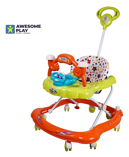 Awesome Play Walker Smart Baby Walker Height Adjustable - Multicolor
